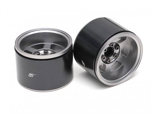 Boom Racing Miscellaneous All Extra Wide TE37XD KRAIT™ 1.9 Deep Dish Aluminum Beadlock Wheels w/ XT606 Hub (2) Gun Metal