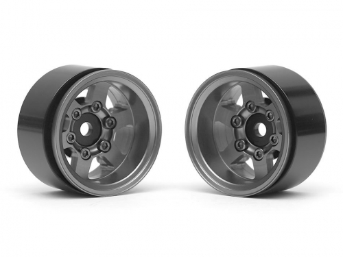 Boom Racing Miscellaneous All TE37XD KRAIT™ 1.55 Deep Dish Aluminum Beadlock Wheels w/ XT601 Hubs (2) Gun Metal