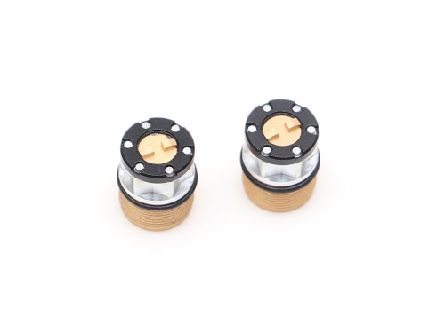 Boom Racing Miscellaneous All Scale 4WD Center Locking Hub Cap (2) Gold (XT5 Series)