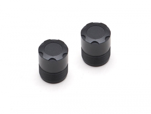 Boom Racing Miscellaneous All S100 Scale Center Wheel Hub Cap (2) Black (XT5 Series)