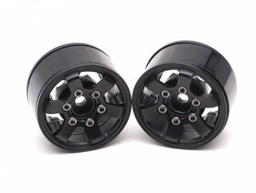 Boom Racing Miscellaneous All TE37LG KRAIT™ 1.55 Aluminum Beadlock Wheels w/ XT606 Hubs (2) Black