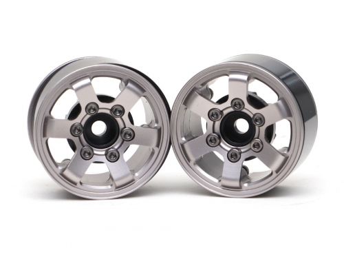 Boom Racing Miscellaneous All TE37LG KRAIT™ 1.55 Aluminum Beadlock Wheels w/ XT606 Hubs (2) Gun Metal