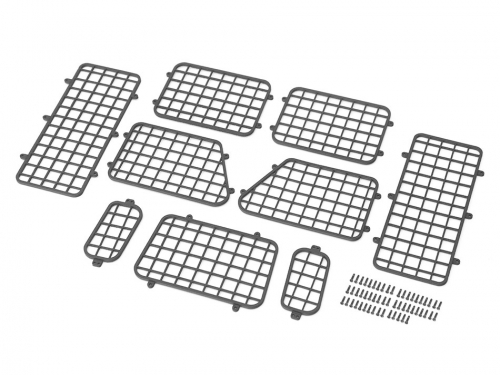 Boom Racing Boom Racing BRX02 B3D™ Nylon Front & Rear Window Guard for TRC D110 Station Wagon