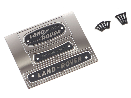 Boom Racing Boom Racing BRX02 109 Emblem Set (Stainless Steel) for Series Land Rover® (Petrol)