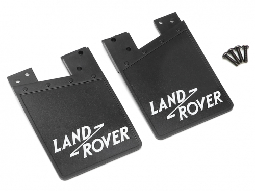 Boom Racing Boom Racing BRX02 109 Classic Rubber Mud Flaps for Series Land Rover White