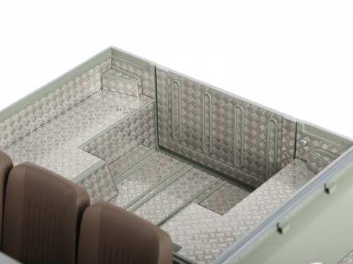 Boom Racing Boom Racing BRX02 109 KUDU™ Stainless Steel Diamond Plate Set for Series Land Rover® 109 (Rear Bed) Silver