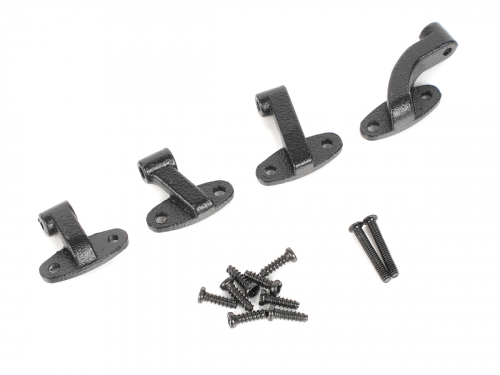 Boom Racing Boom Racing BRX02 88 Metal Door Hinge Set for Land Rover® Series II 88 Station Wagon Black