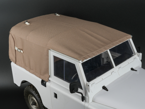 Boom Racing Boom Racing BRX02 88 KUDU™ Full Canvas Soft Top & Hoop Set (Sand) for Series Land Rover 88