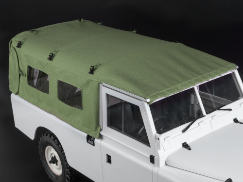Boom Racing Boom Racing BRX02 109 KUDU™ Full Canvas Soft Top with Side Windows (Green) for Series Land Rover 109