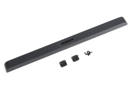 Boom Racing Boom Racing BRX02 109 Aluminum Front Bumper with D Ring Towing Eye Hooks Black