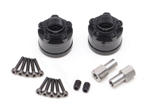 Boom Racing Miscellaneous All XT512 5-Lug Aluminum 12mm Wheel Hub Adapters 12mm Offset (2)