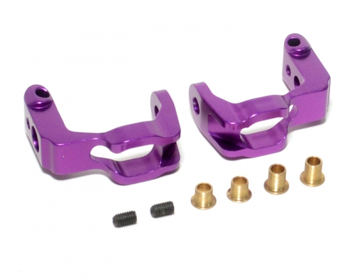 Boom Racing 3Racing Sakura D3 CS Sport Aluminum Caster Block C-Hubs With Collars Purple