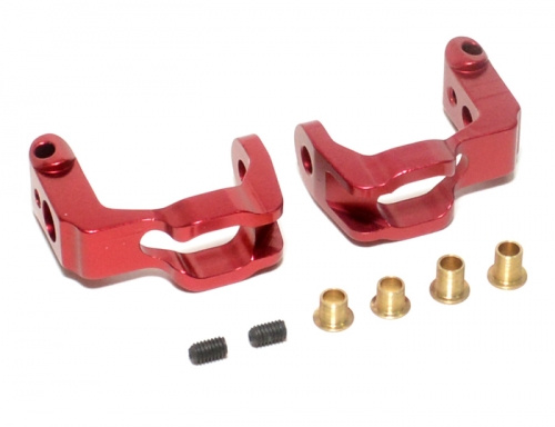 Boom Racing 3Racing Sakura D3 CS Sport Aluminum Caster Block C-Hubs With Collars Red