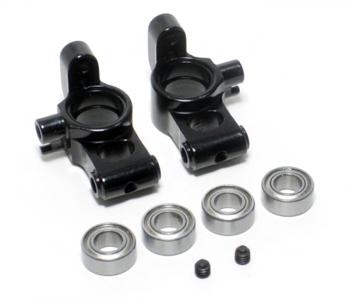 Boom Racing 3Racing Sakura D3 CS Sport Aluminum Rear Hubs With Bearings Black