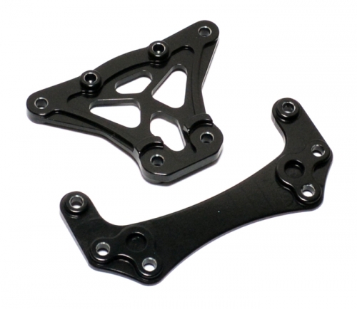 Boom Racing HPI Firestorm 10T Aluminum Upper Brace Set - 1 Set Black