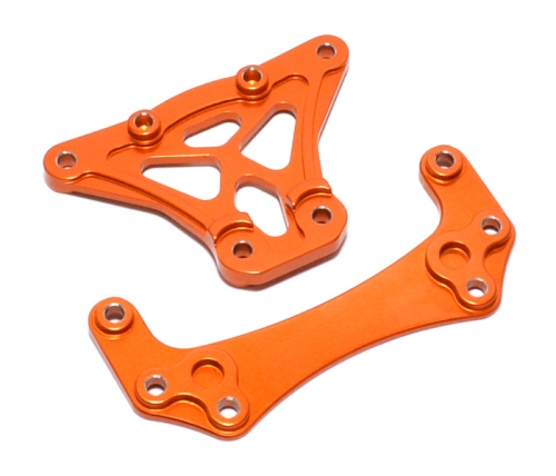 Boom Racing HPI Firestorm 10T Aluminum Upper Brace Set - 1 Set Orange