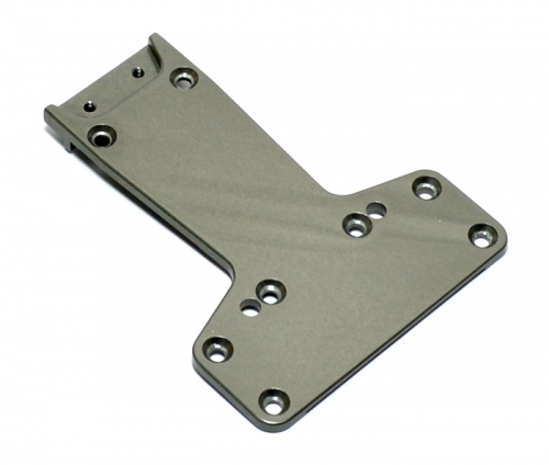 Boom Racing HPI Firestorm 10T Aluminum Rear Skid Plate - 1Pc Gun Metal