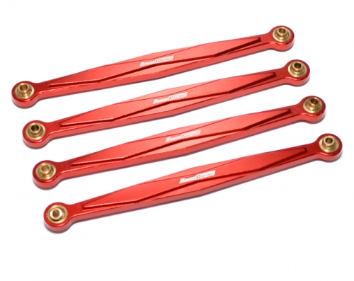 Boom Racing Gmade R1 Aluminum Chassis Linkage (4) Red