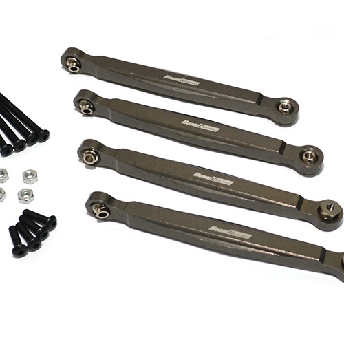 Boom Racing Gmade R1 Aluminium Upper Linkage (4) Gun Metal