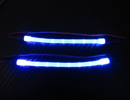 Boom Racing Miscellaneous All Ultra Bright LED Light Bar Set - 1 Pair With Adapter Blue
