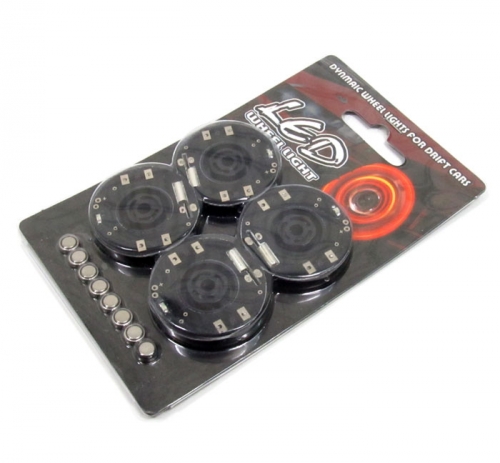Boom Racing Miscellaneous All LED Wheel Lights For RC Drift Car (4pcs) Blue