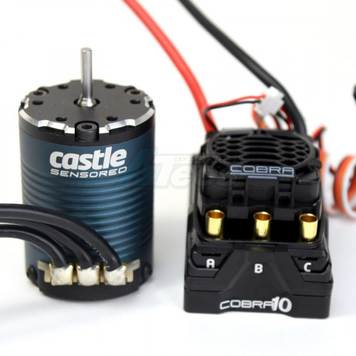Castle Creations Miscellaneous All Cobra 10 6s Max 25.2v Max 8a Peak Bec w/1406-2280kv Sensored Motor