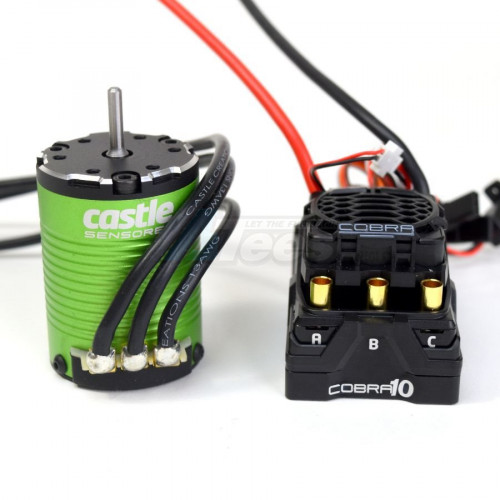 Castle Creations Miscellaneous All Cobra 10 6s Max 25.2v Max 8a Peak Bec w/1410-3800kv Sensored Motor