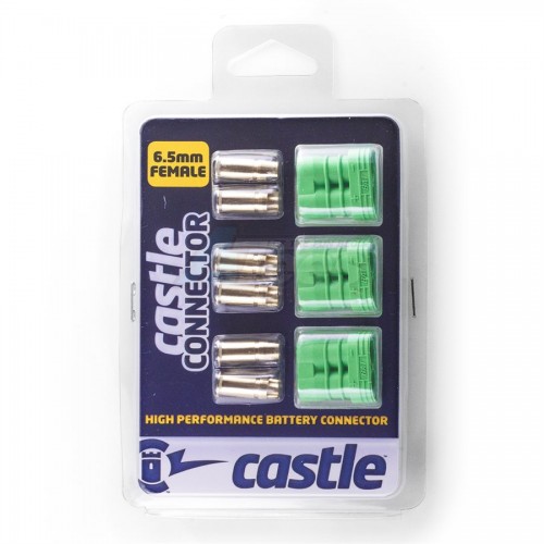 Castle Creations Miscellaneous All 6.5mm Polarized Connectors-Female Multi-Pack