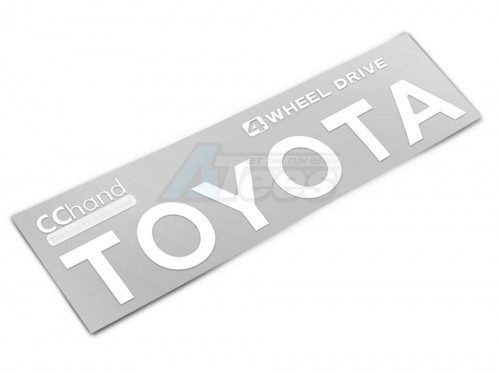 CChand RC4WD Trail Finder 2 Rear Emblems for TF2 (White)