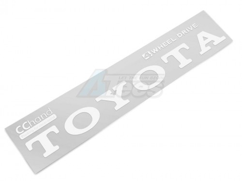 CChand RC4WD Trail Finder 2 Rear Emblems for TF2 (White Vintage)