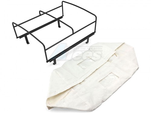 CChand Miscellaneous All LC70 Rear Bed Cage + Soft Top (White)