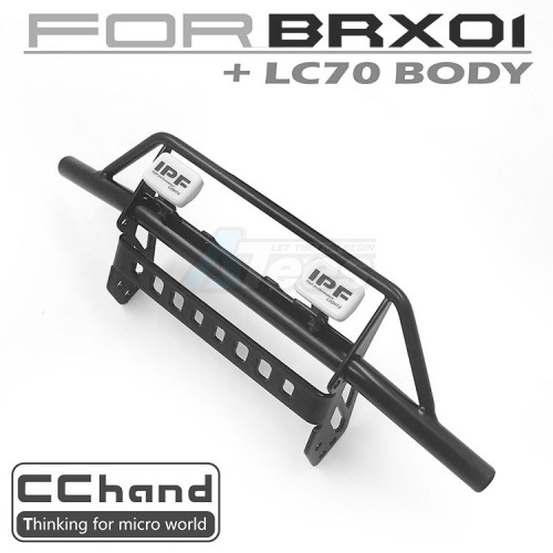 CChand Boom Racing BRX01 Buffalo Front Bumper + IPF LED Light for LC70