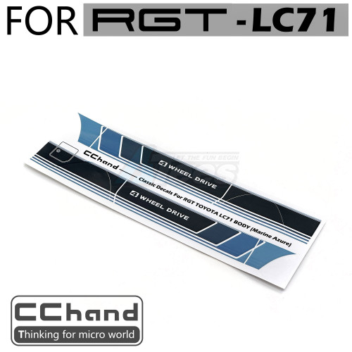 CChand RGT EX86020 INTRUDER Body Decals (Marine Azure)