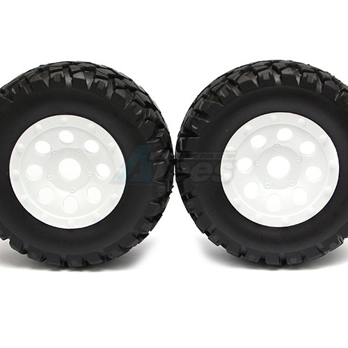 Correct Model Miscellaneous All 1/10 Short Course Wheel/tire Set Rocker White(2 Pcs)