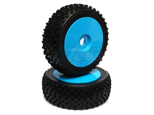 Correct Model Miscellaneous All 1/8 Buggy Wheel/tire Set Math Blue(2 Pcs)