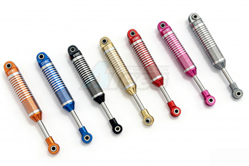 D1 RC Miscellaneous All Aluminum Alloy Shock Absorber D-Series 120mm for Rainforest Off-Road & Scale Crawler RC Cars (4) Orange