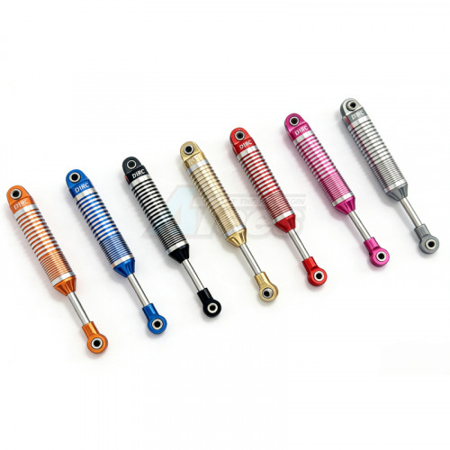 D1 RC Miscellaneous All Aluminum Alloy Shock Absorber D-Series 120mm for Rainforest Off-Road & Scale Crawler RC Cars (4) Red