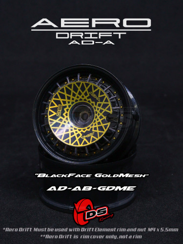 DS Racing Miscellaneous All Aero Drift Slope Black/ Gold Mesh