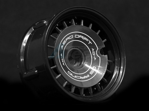 DS Racing Miscellaneous All Aero Drift Wheel Cover for Drift Element Wheel / Design: Slope / Color: Black