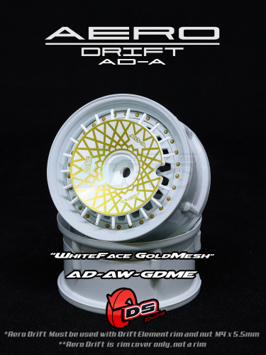 DS Racing Miscellaneous All Aero Drift Slope White/ Gold Mesh