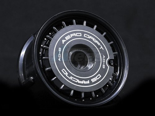 DS Racing Miscellaneous All Aero Drift Wheel Cover for Drift Element Wheel / Design: Flat / Color: Black