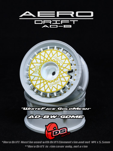 DS Racing Miscellaneous All Aero Drift Flat White/ Gold Mesh
