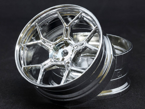 DS Racing Miscellaneous All Drift Feathery Rim Chrome Color (2pcs)