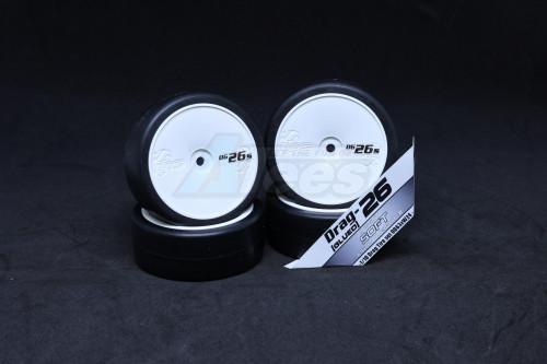 DS Racing Miscellaneous All Drag Tires DG-26 (Insert Soft) 4pcs