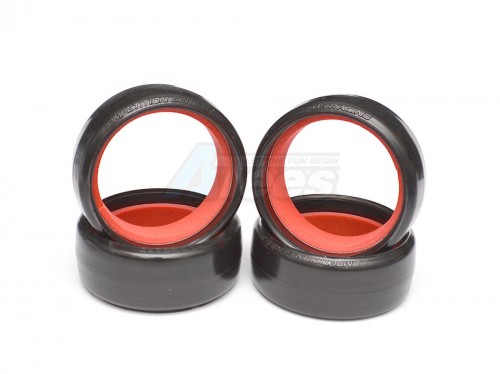 DS Racing Miscellaneous All Competition Series CS II F One Tire 4pcs For 1/10 Drift (Surface a bit curve)