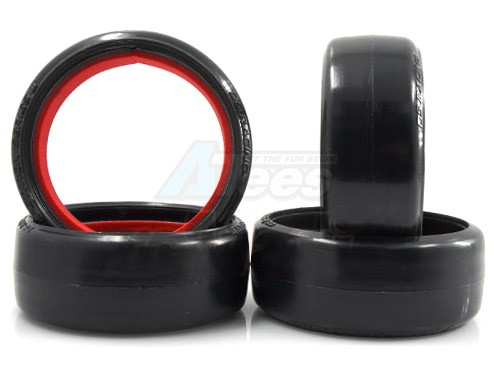 DS Racing Miscellaneous All Competition Series CS II FFF Zero Tire 4pcs For 1/10 Drift (Surface a bit curve)