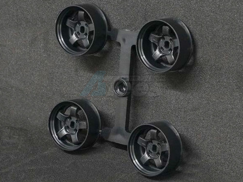 DS Racing Miscellaneous All Mini-Z Rim Black Color 8.5mm Narrow