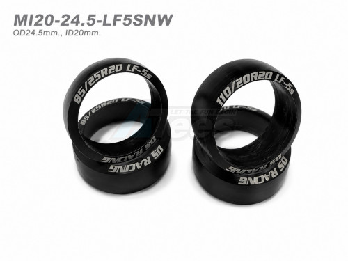 DS Racing Miscellaneous All LF-5S ID20-OD24.5mm (Narrow 2pcs Wide 2pcs)