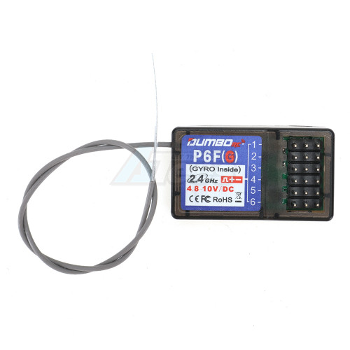 Dumbo RC Miscellaneous All 2.4GHz 6CH P6FG Receiver with Gyroscope