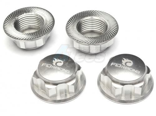 FID Racing Team Losi Desert Buggy XL Wheel Nut Silver
